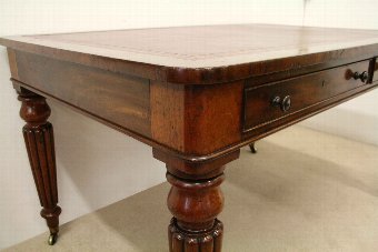 Antique Early Victorian Mahogany Library Table/Writing Table