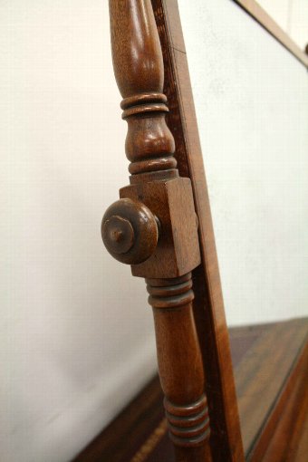 Antique Early Victorian Mahogany Toilet Mirror