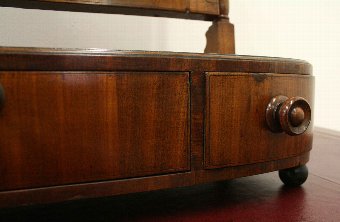 Antique Early Victorian Mahogany Toilet Mirror