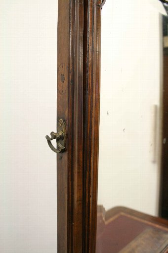 Antique George III Walnut and Burr Walnut Toilet Mirror