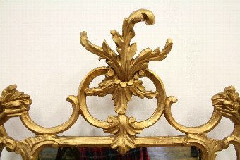 Antique George III Style Carved Giltwood Wall Mirror