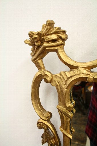 Antique George III Style Carved Giltwood Wall Mirror