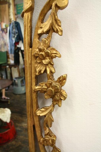 Antique George III Style Carved Giltwood Wall Mirror