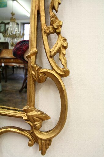 Antique George III Style Carved Giltwood Wall Mirror