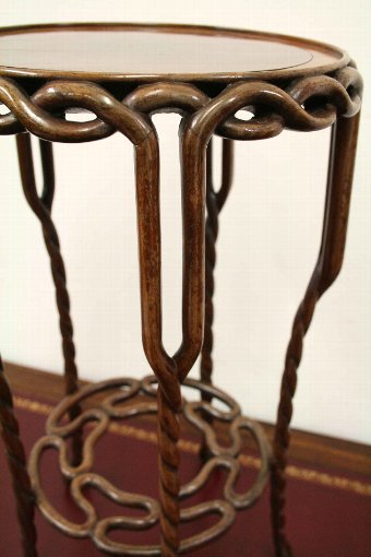 Antique Chinese Hardwood Twisted Vine Stand