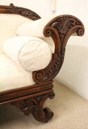 Antique Scottish Regency Mahogany Sofa