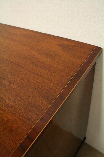 Antique George III Inlaid Mahogany Bow Front Chest of Drawers