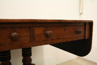 Antique Scottish Mahogany Inlaid Sofa Table