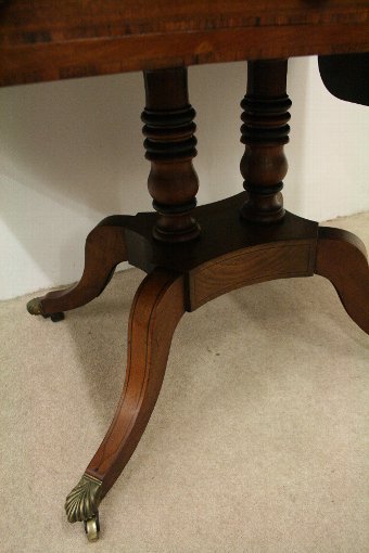 Antique Scottish Mahogany Inlaid Sofa Table