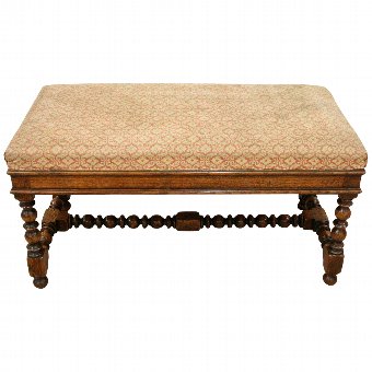 Jacobean Style Duet Stool