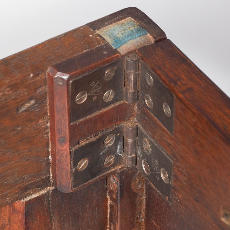Antique George III Shaped Mahogany Fold Over Card Table