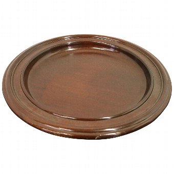 Large mahogany carved tray