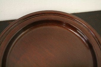 Antique Large mahogany carved tray