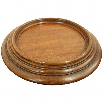 Late George IV Mahogany Circular Wine Coaster