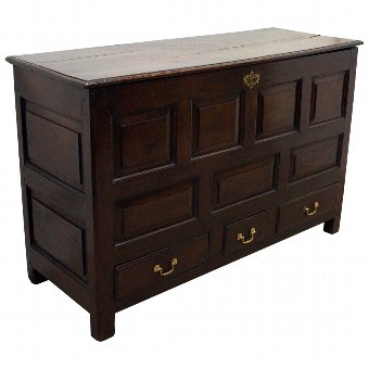 Panel Fronted Oak Chest 