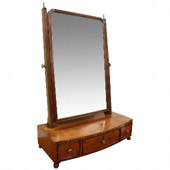 Regency Mahogany Toilet Mirror