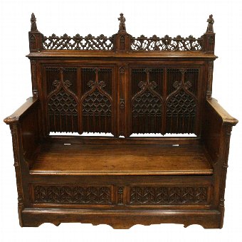 Gothic Monks Bench