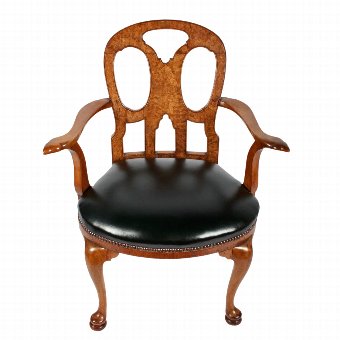 Early Georgian Style Burr Walnut Armchair