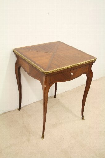 Antique French Mahogany Card Table