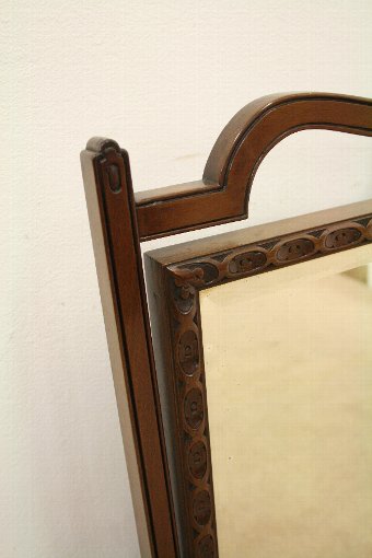 Antique George III Style Mahogany Swivel Mirror