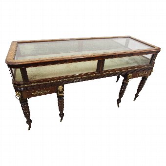 Inlaid and Cross Banded Mahogany Victorian Bijouterie