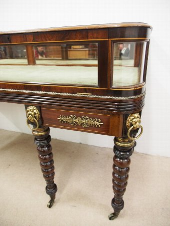 Antique Inlaid and Cross Banded Mahogany Victorian Bijouterie