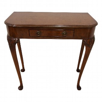 George II Style Burr Walnut Occasional Table