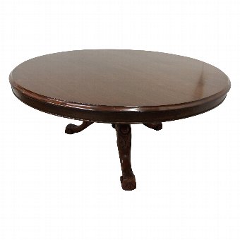 Victorian Circular Mahogany Table 