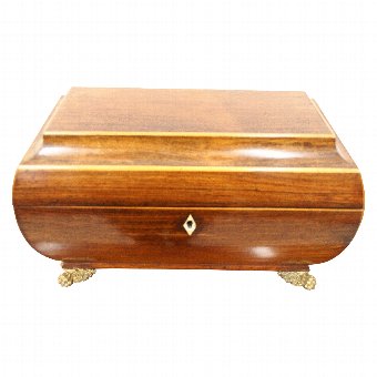 Bombe Sarcophagus Shaped Tea Caddy