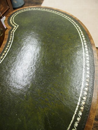Antique George III Style Kidney Shaped Writing Table