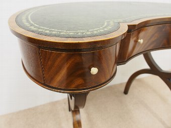 Antique George III Style Kidney Shaped Writing Table