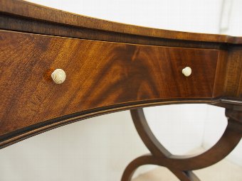 Antique George III Style Kidney Shaped Writing Table