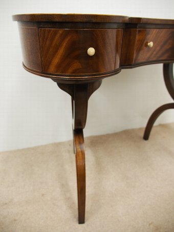 Antique George III Style Kidney Shaped Writing Table