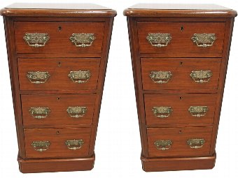 Pair of Victorian Mahogany Chest of Drawers