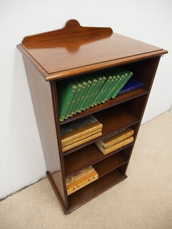 Antique Edwardian Mahogany Open Bookcase
