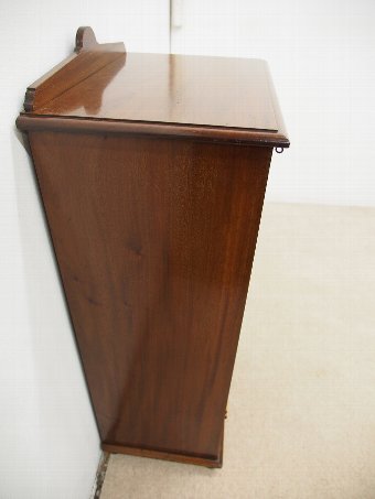 Antique Edwardian Mahogany Open Bookcase