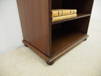 Antique Edwardian Mahogany Open Bookcase