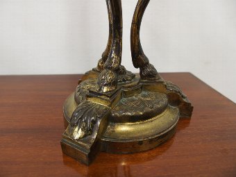 Antique Pair of Gilt Bronze Candelabra