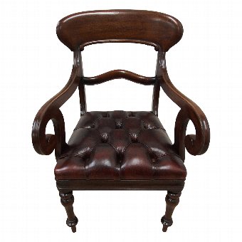 William IV Mahogany Office Chair