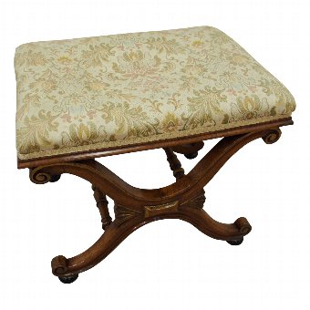 Regency Walnut Stool