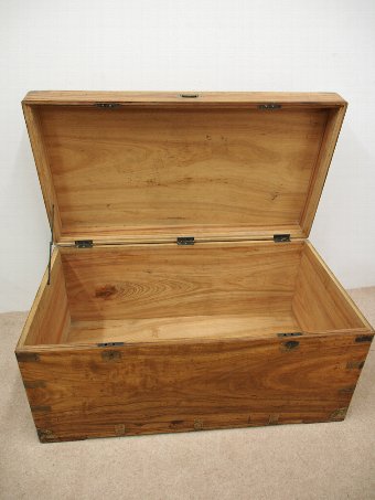 Antique Solid Camphor Wood Travelling Trunk
