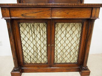 Antique George IV Rosewood Ledged Back Chiffonier