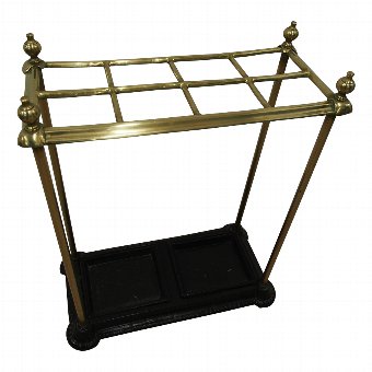 Cast Iron and Brass Stick Stand