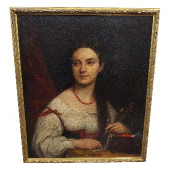Oil Painting, Portrait of a Lady