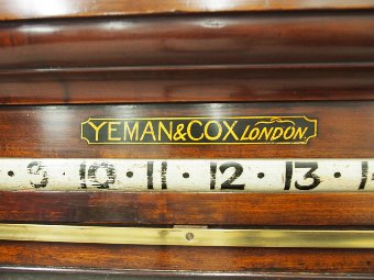 Antique Victorian Mahogany Billiards Scoreboard