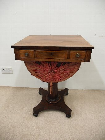 Antique George III Rosewood Work Table