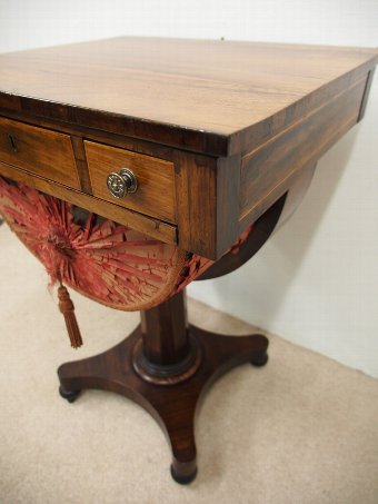 Antique George III Rosewood Work Table