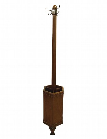 Art Deco Walnut Hall Stand