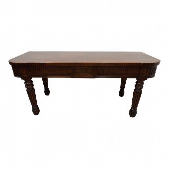 Georgian Figured Mahogany Hall or Serving Table