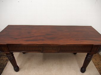 Antique Georgian Figured Mahogany Hall or Serving Table